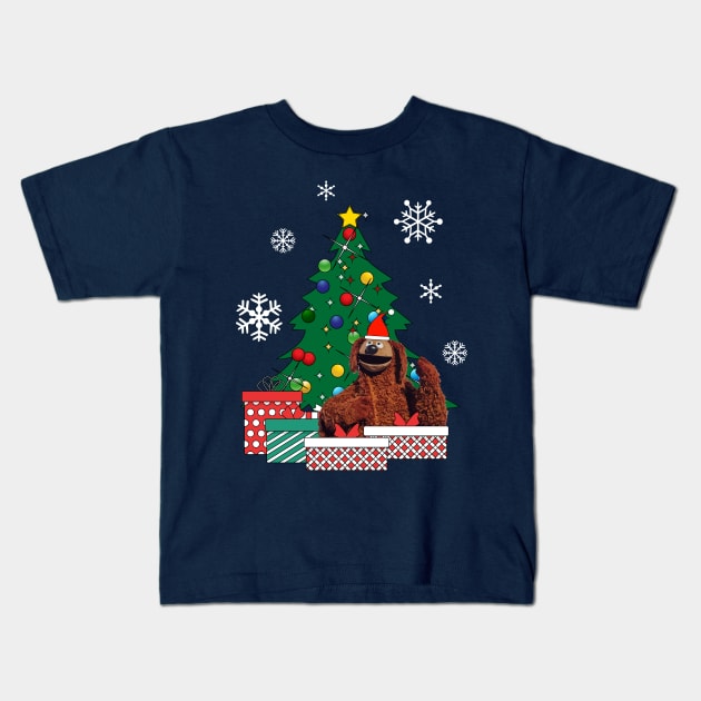 Rowlf The Dog Around The Christmas Tree Muppets Kids T-Shirt by Nova5